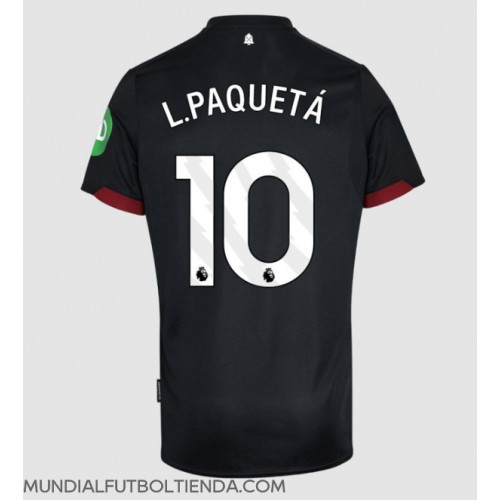 Camiseta West Ham United Lucas Paqueta #10 Segunda Equipación Replica 2024-25 mangas cortas